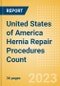 United States of America (USA) Hernia Repair Procedures Count by Segments (Femoral Hernia Repair Procedures, Incisional Hernia Repair Procedures, Inguinal Hernia Repair Procedures, Other Hernia Repair Procedures and Umbilical Hernia Repair Procedures) and Forecast, 2015-2030 - Product Image