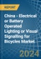China - Electrical or Battery Operated Lighting or Visual Signalling for Bicycles - Market Analysis, forecast, Size, Trends and Insights - Product Image