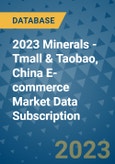2023 Minerals - Tmall & Taobao, China E-commerce Market Data Subscription- Product Image