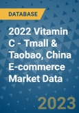 2022 Vitamin C - Tmall & Taobao, China E-commerce Market Data- Product Image