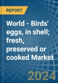 World - Birds' eggs, in shell; fresh, preserved or cooked - Market Analysis, Forecast, Size, Trends and insights- Product Image