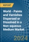 World - Paints and Varnishes Dispersed or Dissolved in a Non-aqueous Medium - Market analysis, Forecast, Size, Trends and insights - Product Image