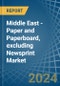 Middle East - Paper and Paperboard, excluding Newsprint - Market Analysis, Forecast, Size, Trends and Insights - Product Thumbnail Image