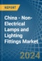 China - Non-Electrical Lamps and Lighting Fittings - Market Analysis, Forecast, Size, Trends and Insights - Product Image