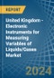United Kingdom - Electronic Instruments for Measuring Variables of Liquids/Gases - Market Analysis, forecast, Size, Trends and Insights - Product Image