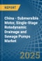 China - Submersible Motor, Single-Stage Rotodynamic Drainage and Sewage Pumps - Market Analysis, Forecast, Size, Trends and Insights - Product Thumbnail Image