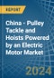 China - Pulley Tackle and Hoists Powered by an Electric Motor - Market analysis, Forecast, Size, Trends and Insights - Product Thumbnail Image