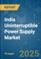 India Uninterruptible Power Supply (UPS) - Market Share Analysis, Industry Trends & Statistics, Growth Forecasts (2025 - 2030) - Product Thumbnail Image