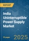 India Uninterruptible Power Supply (Ups) Market - Growth, Trends, and Forecasts (2023-2028) - Product Thumbnail Image