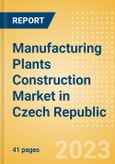 Manufacturing Plants Construction Market in Czech Republic - Market Size and Forecasts to 2026 (including New Construction, Repair and Maintenance, Refurbishment and Demolition and Materials, Equipment and Services costs)- Product Image