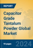 Capacitor Grade Tantalum Powder Global Market Insights 2024, Analysis and Forecast to 2029, by Manufacturers, Regions, Technology, Application- Product Image