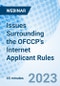 Issues Surrounding the OFCCP's Internet Applicant Rules - Webinar (Recorded) - Product Image