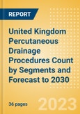 United Kingdom (UK) Percutaneous Drainage Procedures Count by Segments (Percutaneous Drainage Procedures for Abscess Drainage, Percutaneous Drainage Procedures for Biliary Drainage, Percutaneous Drainage Procedures for Nephrostomy Drainage and Others) and Forecast to 2030- Product Image