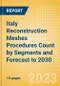 Italy Reconstruction Meshes Procedures Count by Segments (Breast Reconstruction Procedures using Meshes, Pelvic Organ Prolapse Procedures using Meshes and Urinary Incontinence Procedures using Slings) and Forecast to 2030 - Product Thumbnail Image