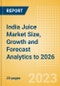India Juice (Soft Drinks) Market Size, Growth and Forecast Analytics to 2026 - Product Thumbnail Image