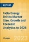 India Energy Drinks (Soft Drinks) Market Size, Growth and Forecast Analytics to 2026 - Product Thumbnail Image