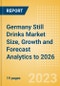 Germany Still Drinks (Soft Drinks) Market Size, Growth and Forecast Analytics to 2026 - Product Thumbnail Image