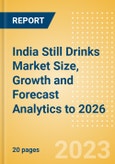 India Still Drinks (Soft Drinks) Market Size, Growth and Forecast Analytics to 2026- Product Image