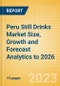 Peru Still Drinks (Soft Drinks) Market Size, Growth and Forecast Analytics to 2026 - Product Thumbnail Image