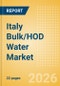 Italy Bulk/HOD Water (Soft drinks) Market Size, Growth and Forecast Analytics, 2024-2029 - Product Thumbnail Image