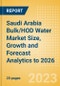 Saudi Arabia Bulk/HOD Water (Soft Drinks) Market Size, Growth and Forecast Analytics to 2026 - Product Image