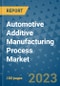Automotive Additive Manufacturing Process Market Outlook and Growth Forecast 2023-2030: Emerging Trends and Opportunities, Global Market Share Analysis, Industry Size, Segmentation, Post-COVID Insights, Driving Factors, Statistics, Companies, and Country Landscape - Product Image