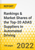 Rankings & Market Shares of the Top-20 ADAS Suppliers in Automated Driving- Product Image
