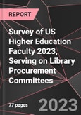 Survey of US Higher Education Faculty 2023, Serving on Library Procurement Committees- Product Image
