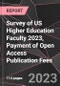 Survey of US Higher Education Faculty 2023, Payment of Open Access Publication Fees - Product Thumbnail Image