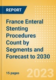 France Enteral Stenting Procedures Count by Segments (Enteral Stenting Procedures Using Covered Enteral Stents, Partially Covered Enteral Stents and Non-Covered Enteral Stents) and Forecast to 2030- Product Image