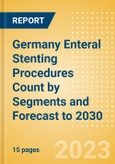 Germany Enteral Stenting Procedures Count by Segments (Enteral Stenting Procedures Using Covered Enteral Stents, Partially Covered Enteral Stents and Non-Covered Enteral Stents) and Forecast to 2030- Product Image