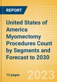 United States of America (USA) Myomectomy Procedures Count by Segments (Robotic Myomectomy Procedures and Non-Robotic Myomectomy Procedures) and Forecast to 2030- Product Image