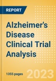 Alzheimer's Disease Clinical Trial Analysis by Trial Phase, Trial Status, Trial Counts, End Points, Status, Sponsor Type and Top Countries, 2023 Update- Product Image