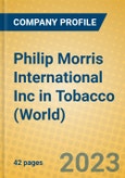 Philip Morris International Inc in Tobacco (World)- Product Image