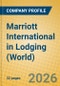 Marriott International in Lodging (World) - Product Thumbnail Image