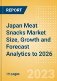 Japan Meat Snacks Market Size, Growth and Forecast Analytics to 2026- Product Image