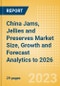 China Jams, Jellies and Preserves Market Size, Growth and Forecast Analytics to 2026 - Product Thumbnail Image