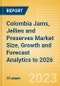 Colombia Jams, Jellies and Preserves Market Size, Growth and Forecast Analytics to 2026 - Product Image