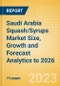 Saudi Arabia Squash/Syrups Market Size, Growth and Forecast Analytics to 2026 - Product Thumbnail Image