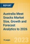 Australia Meat Snacks Market Size, Growth and Forecast Analytics to 2026 - Product Image