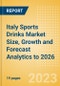Italy Sports Drinks Market Size, Growth and Forecast Analytics to 2026 - Product Thumbnail Image