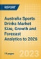Australia Sports Drinks Market Size, Growth and Forecast Analytics to 2026 - Product Image