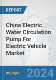 China Electric Water Circulation Pump For Electric Vehicle Market: Prospects, Trends Analysis, Market Size and Forecasts up to 2030- Product Image