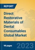 Direct Restorative Materials of Dental Consumables Global Market Insights 2023, Analysis and Forecast to 2028, by Manufacturers, Regions, Technology, Application, Product Type- Product Image