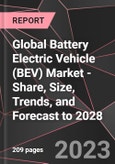 Global Battery Electric Vehicle (BEV) Market - Share, Size, Trends, and Forecast to 2028- Product Image