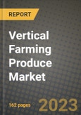 Vertical Farming Produce Market Size & Market Share Data, Latest Trend Analysis and Future Growth Intelligence Report - Forecast by Crop, by Structure, by Growing Mechanism, Analysis and Outlook from 2023 to 2030- Product Image