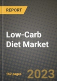 Low-Carb Diet Market Size & Market Share Data, Latest Trend Analysis and Future Growth Intelligence Report - Forecast by Diet Type, by Source, by Application, by Distribution Channel, Analysis and Outlook from 2023 to 2030- Product Image