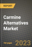 Carmine Alternatives Market Size & Market Share Data, Latest Trend Analysis and Future Growth Intelligence Report - Forecast by Form, by Source, by End User, by Distribution Channel, Analysis and Outlook from 2023 to 2030- Product Image