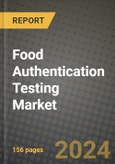 Food Authentication Testing Market: Industry Size, Share, Competition, Trends, Growth Opportunities and Forecasts by Region - Insights and Outlook by Product, 2024 to 2031- Product Image