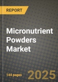 Micronutrient Powders Market Size & Market Share Data, Latest Trend Analysis and Future Growth Intelligence Report - Forecast by Ingredients, by Distribution Channels, by End-Use, Analysis and Outlook from 2023 to 2030- Product Image